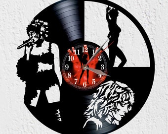 Large Size Wall Clock French Singer Songwriter The Queen of French Pop Vinyl Record Clock LP 12"