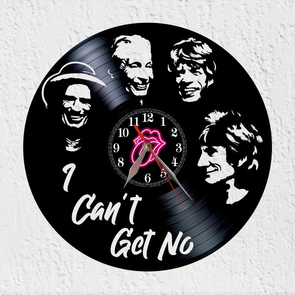 Horloge murale grande taille groupe de Rock and Roll britannique musique rythme et blues horloge pour disque vinyle LP 12"