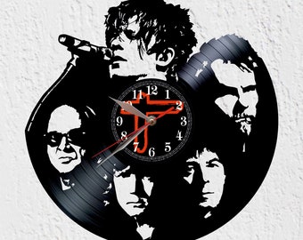 Large Size Wall Clock French Band Rock New Wave Alternative Rock Music LP Vinyl Record Clock 12"