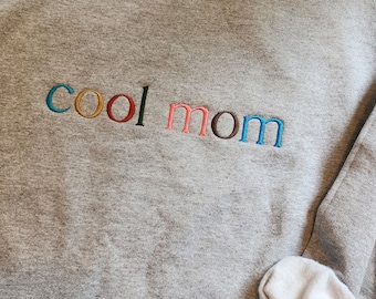 Cool Mom text digital machine embroidery file, digital download, digital design file