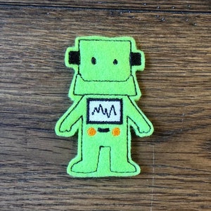 Mr. Robot finger puppet design, digital file, Machine embroidery designs, machine embroidery files, ITH finger puppet