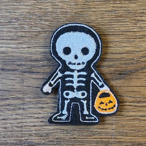 Skeleton finger puppet design, digital.file ITH machine embroidery design, Halloween finger puppet design,