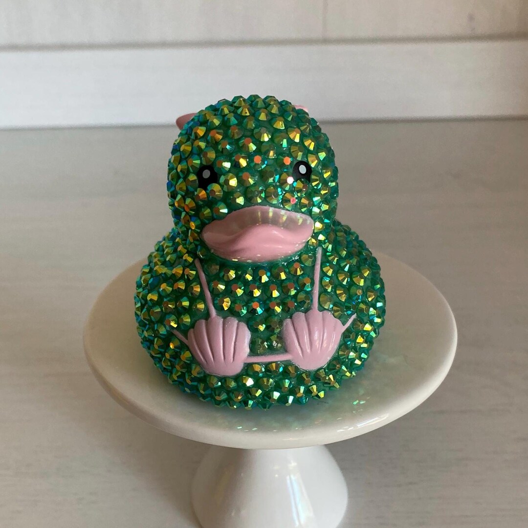 Mermaid Rhinestone Duck - Etsy