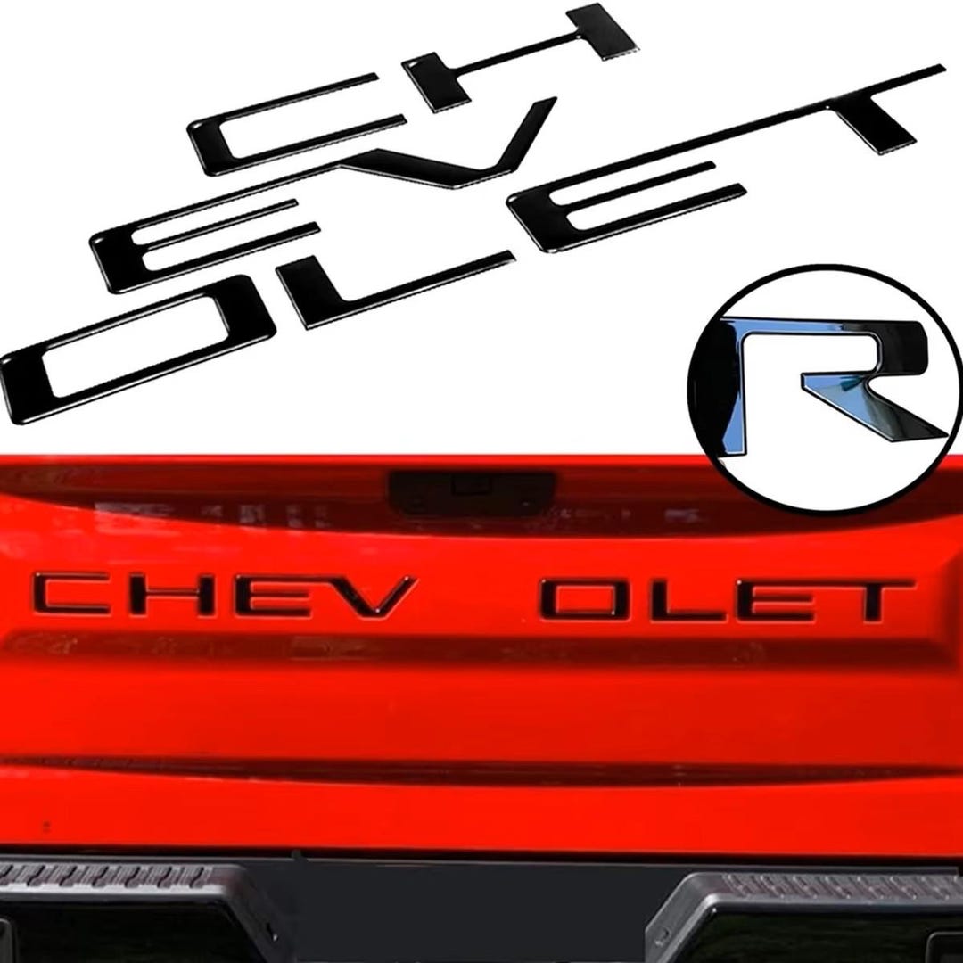 Silverado Lettering Vector 2019-2022 Chevy Silverado Raised Red Tailgate Lettering - Etsy