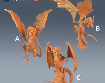 Jabberwock Dragon - Epic Figures| Dungeon & Dragons| D&D wargaming | Role-playing games| 32mm