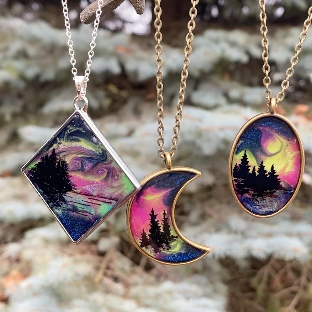 Northern Lights Necklace - Etsy