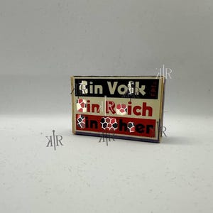 WW2 matchbox with famous motto (Repro)