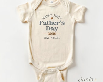 Happy First Father's Day Onesie® - Father's Day Baby Onesie® - Daughter Father's Day Baby Bodysuit Gift