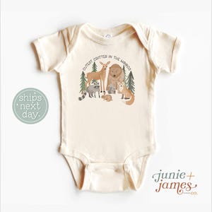 Cutest Critter in the Woods Baby Onesie® - Cute Forest Animal Bodysuit - Woodland Animal Baby Shower Gift Onesie®