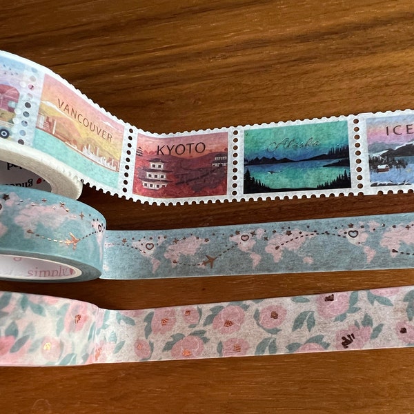 12" Simply Gilded Washi Sample/Set - Wanderlust