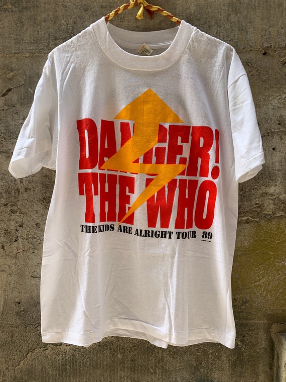the who kids are alright ツアーTシャツ White Vintage T-Shirt - The Who The Kids Are Alright Tour