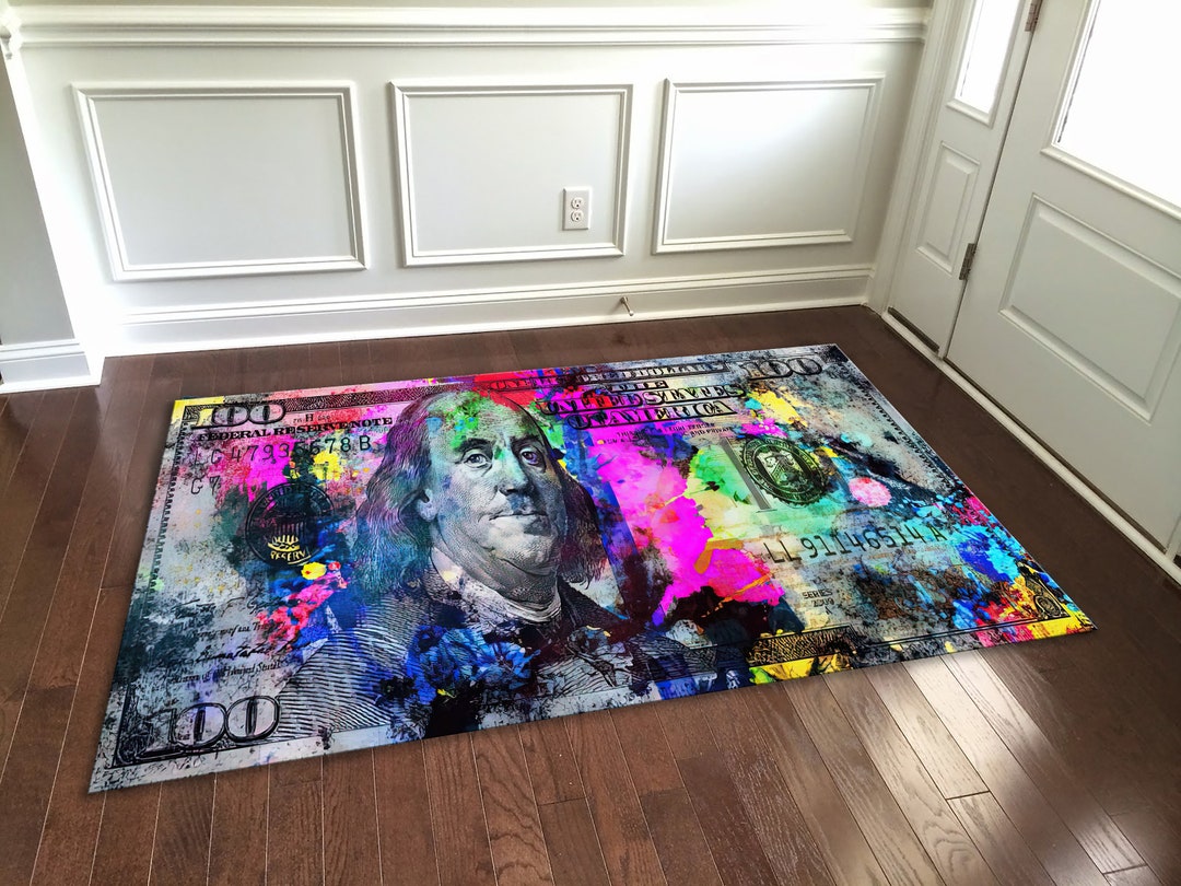 Ben Franklin 100 Dollar Bill One Hundred US Money Rug - Etsy