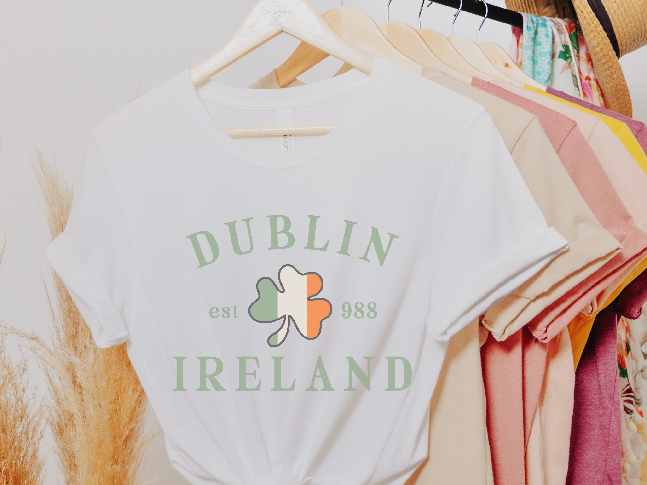 Dublin Ireland Svg Shamrock Cutouts Dublin Ireland Etsy