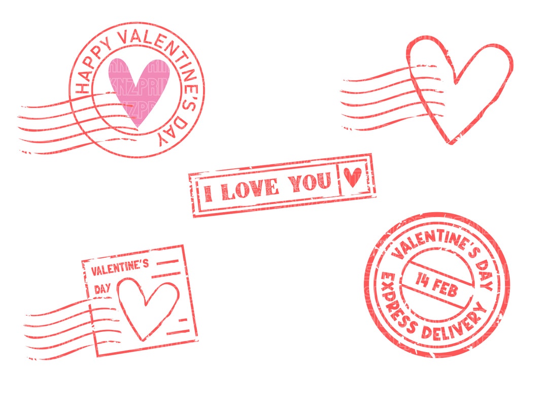 Download premium png of PNG rose postage stamp, Valentine's