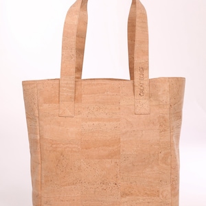 BEIGE EGRET Korktasche - Veganer Shopper - Minimalistisch - beige