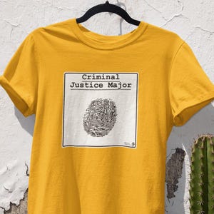 Criminal Justice Major | Funny Forensics Humor Shirt | Student Gift Tee