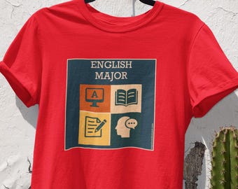 English Major Shirt | Simple College Tee | Student Gift