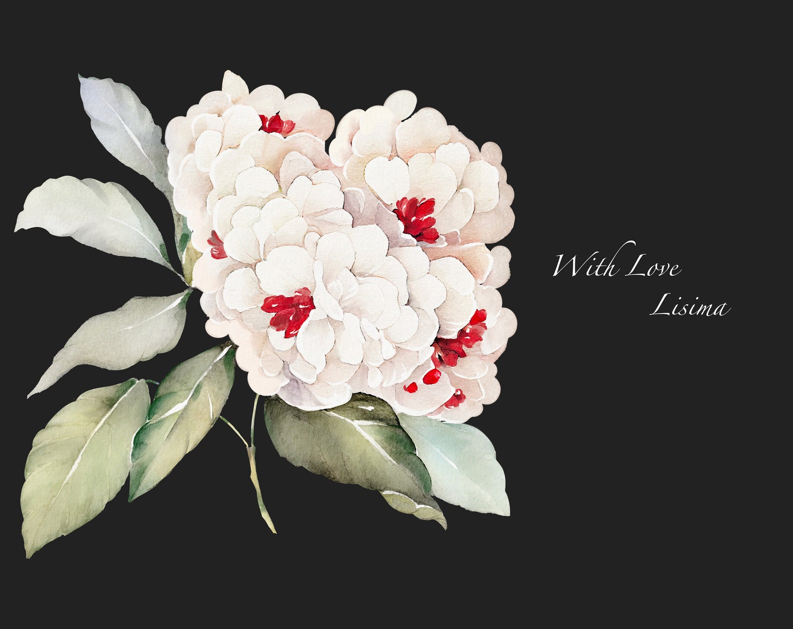 Watercolor Flower White Cream Roses Floral PNG Clipart, Wedding Digital ...
