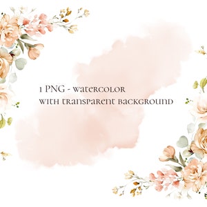 Watercolor Flower Pink Roses Floral Garden Bouquets PNG Clipart ...