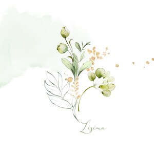 Watercolor Eucalyptus Greenery Bouquets PNG Clipart, Wedding Digital ...
