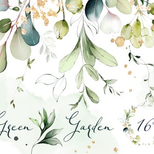 Watercolor Eucalyptus Greenery Bouquets PNG Clipart, Wedding Digital ...