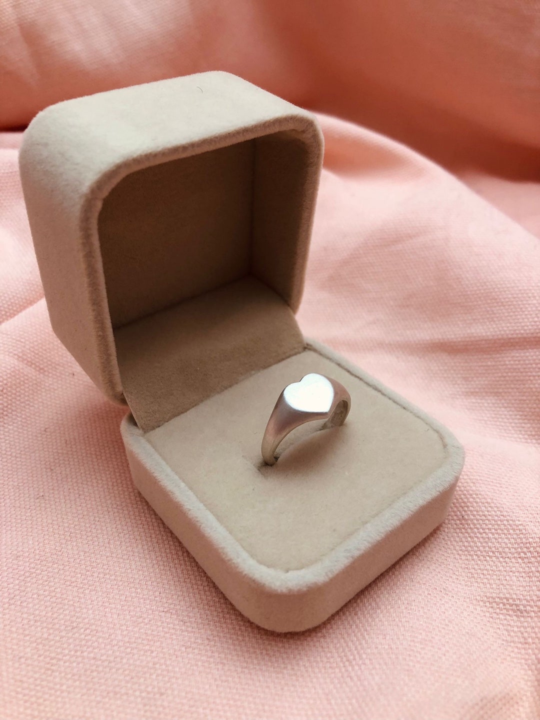 Bursting Heart Sterling Silver Signet Ring main image 1