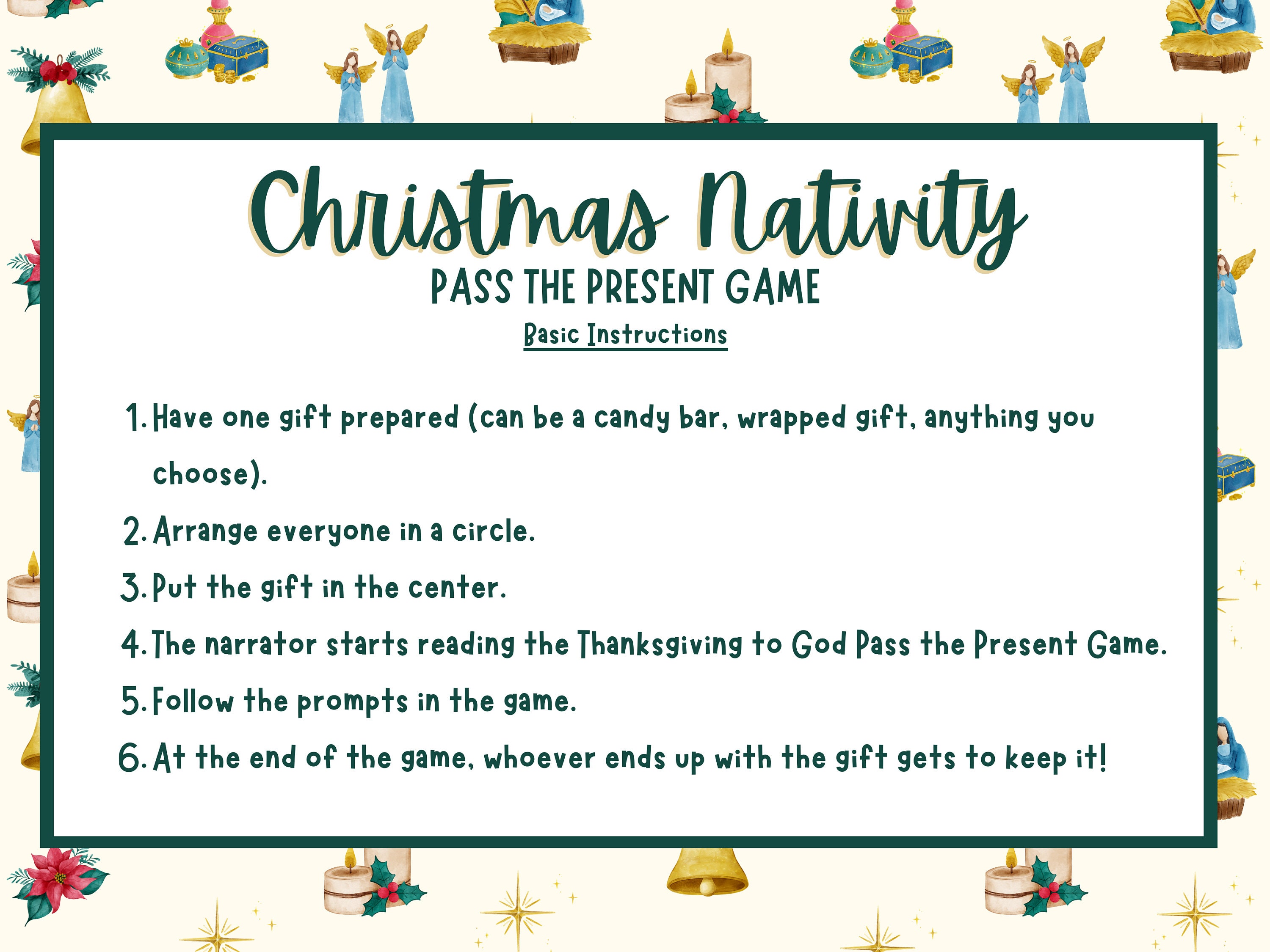 Christmas Nativity Pass The Present Game Christmas Pass The Gift Game Christmas nativity pass the present game christmas pass the gift game