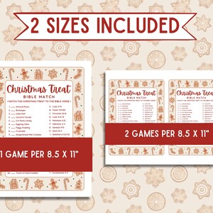 Christmas Treat Bible Match Game: Church Party (PDF Download) - Etsy
