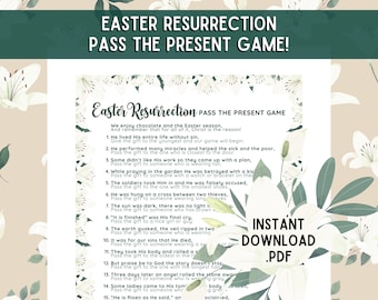 Easter Pass the Present Game | Resurrection Pass the Present Game | Easter Pass the Gift Game | Easter Bible Game | Easter Church Games