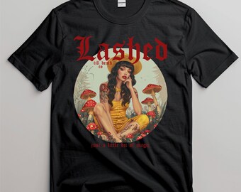Magic Mushroom Tee, Lash Shirt, Lash Tech gift, Lash Artist, Lash Extensions, mushrooms, Gothic, Tattoo, Lash Artist Shirt, Grunge