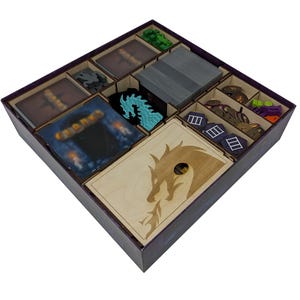 Insert for Clank Catacombs + Expansions - Wood Board Game Storage Organizer
