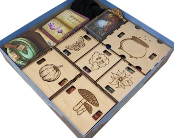 The Quacks of Quedlinburg + Expansions Insert - Wood Board Game Box Storage Organizer