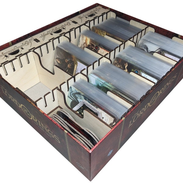 Insert for The Lord of the Rings The Card Game Revised Edition - LCG Board Game Storage Organizer