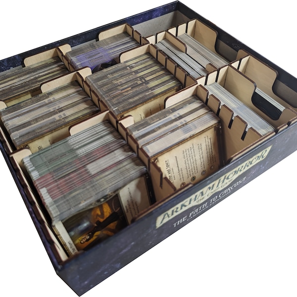 Insert for Arkham Horror LCG Revised Edition and Campaign Expansions - Card Game Storage Box Organizer