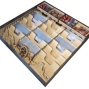 Insert für Summoner Wars Second Edition - Holz Brettspiel Kartenbox Aufbewahrungsbox Organizer