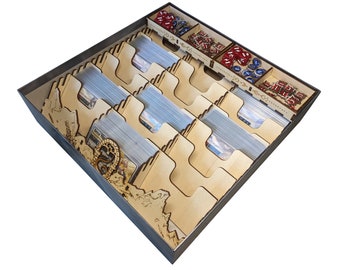 Summoner Wars Second Edition Insert - Wood Board Game Card Storage Box Organizer