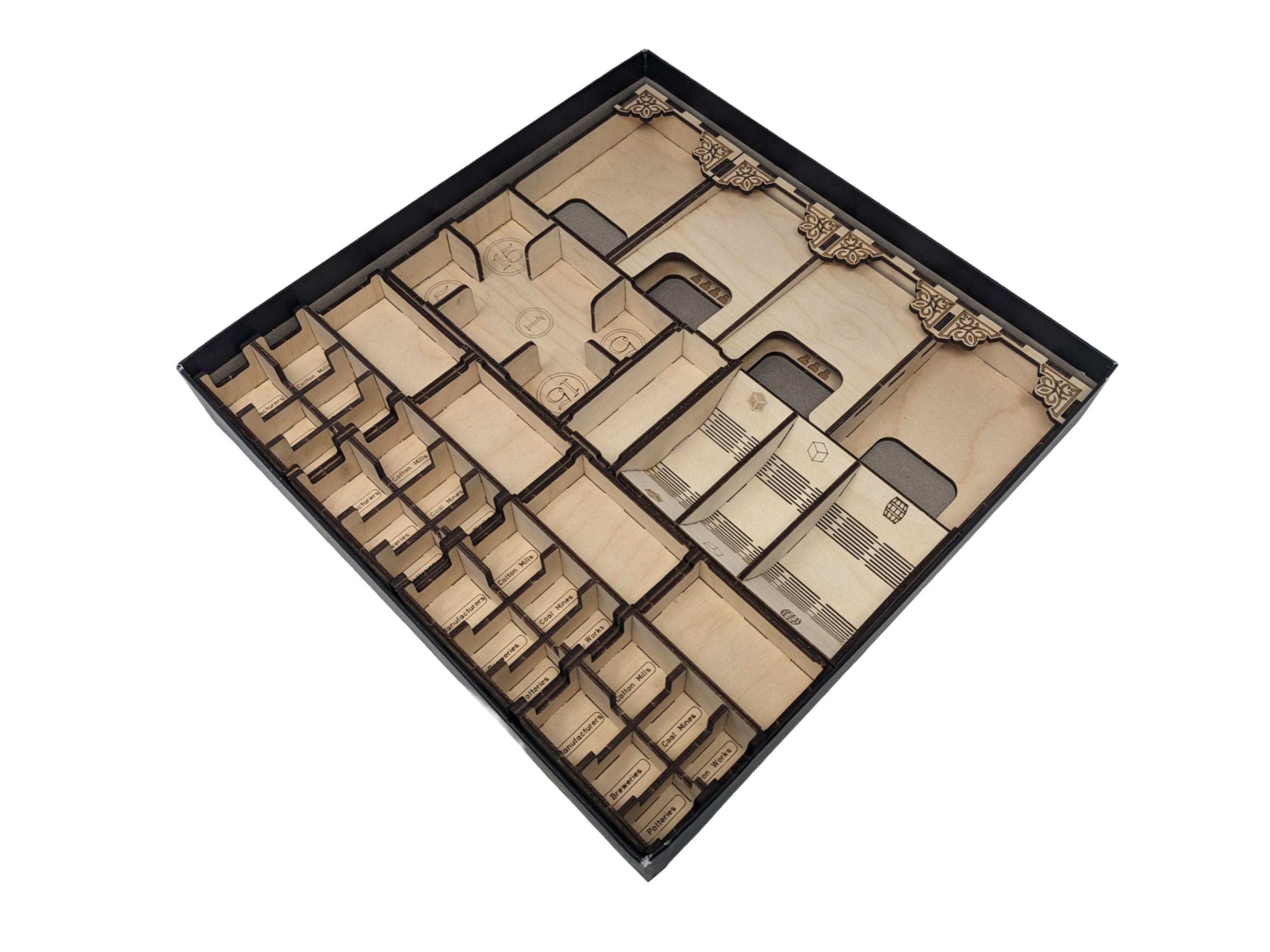 Game Insert Storage Brass Birmingham Insert - Board Game Storage Organizer - Etsy