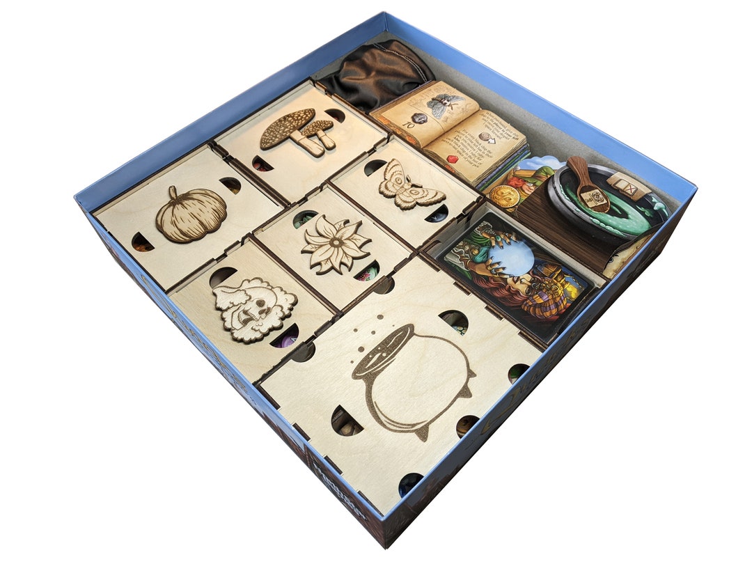 Insert for the Quacks of Quedlinburg the Herb Witches the Alchemists Expansions Wood Board Game Insert for the Quacks of Quedlinburg the Herb Witches the Alchemists Expansions Wood Board Game