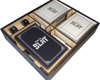 Here to Slay Insert - Wood Board Game Storage Organizer