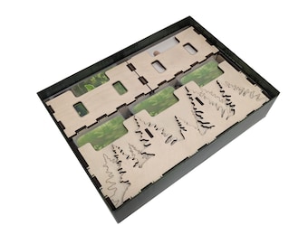 Forest Shuffle oder Forest Shuffle: Dartmoor oder Forest Shuffle Smoky Mountains Einsatz – Aufbewahrungsorganizer aus Holz für Brettspiele