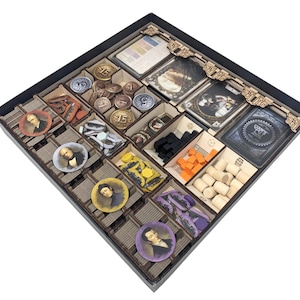 Brass Birmingham Insert - Board Game Storage Organizer