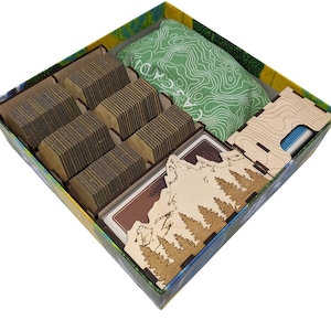 Insert for Cascadia + Landmarks Expansion - Board Game Storage Organizer