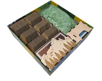 Insert for Cascadia + Landmarks Expansion - Board Game Storage Organizer