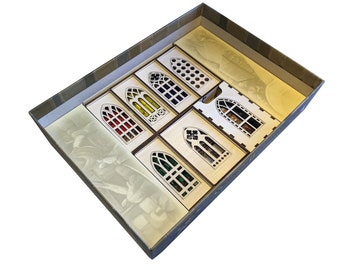 Hansa Teutonica Big Box Insert - Drewniany organizer do przechowywania pudełek na gry planszowe