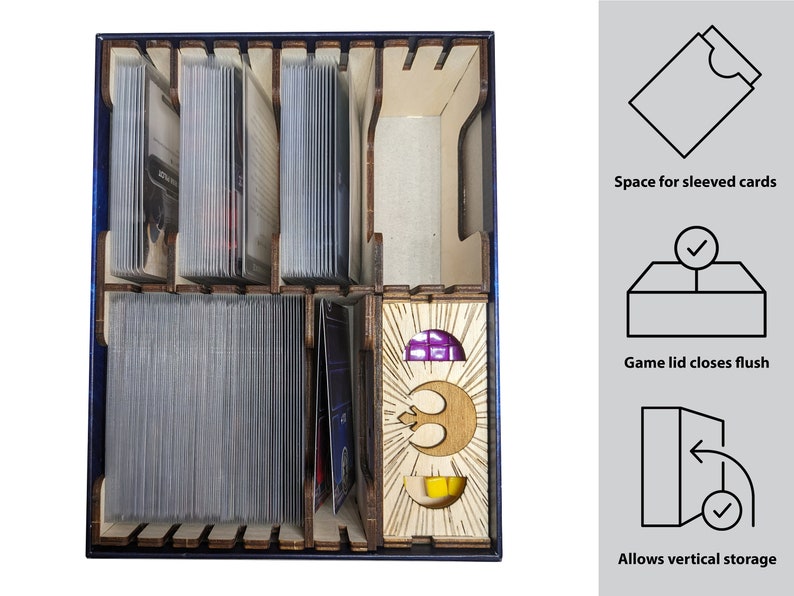 Game Insert Storage Insert for Star Wars: the Deck Building Game - Board Game Storage ...