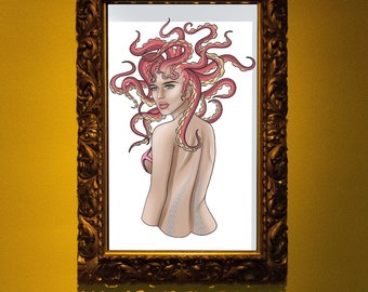 Original Mermaid Print- Digital Download