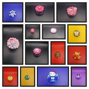 Phone grip holder grip air sockets aesthetic Cartoon popsockets cute phone silicone grip with adjustable height and tilt function