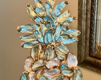 Pineapple Oyster Shell Wall Hanging Large