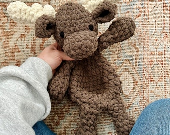 MADE TO ORDER Crochet Moose | Woodland Nursery Theme | Gifts for Baby/Kids