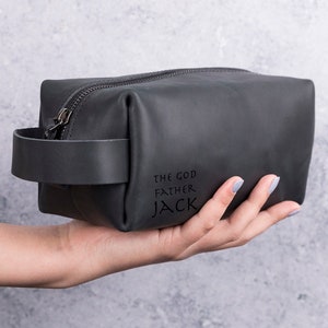 Groom Toiletry Bag, Leather Dopp Kit Men, Personalized Wedding Gift, Travel Toiletry Bag Him, Shaving Kit Bag, Birthday Anniversary Gift Dad